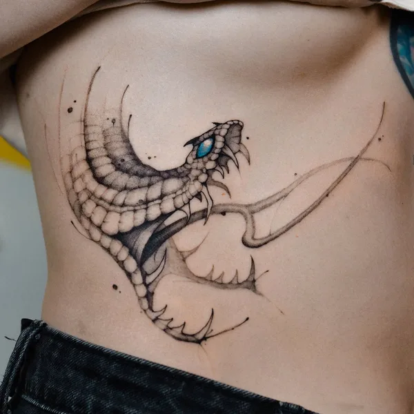 Feminine tattoo by Анастасия Патласова in Moscow
