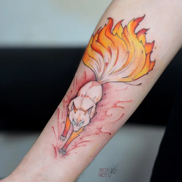 Feminine tattoo by Анастасия Патласова in Moscow