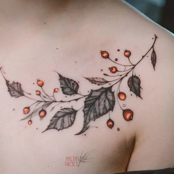 Feminine tattoo by Анастасия Патласова in Moscow