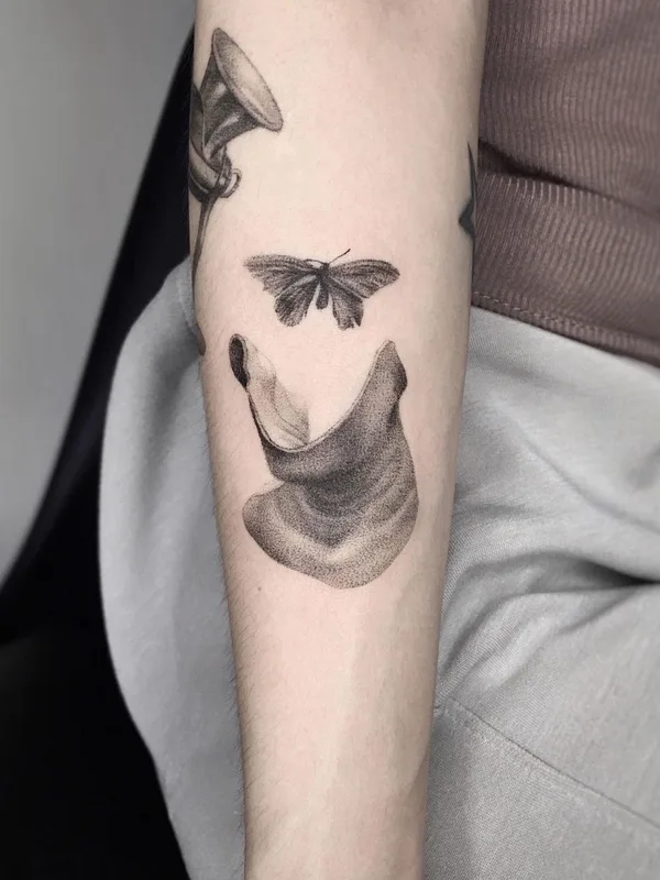 black and grey black and grey 纹身 在 forearm #47284 | 纹身师 Rei Link13