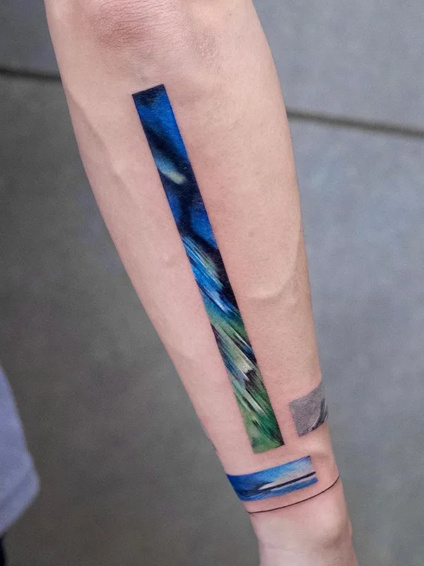 color abstract Tatuaggio su forearm #47347 | Tatuatore DEMI LIU