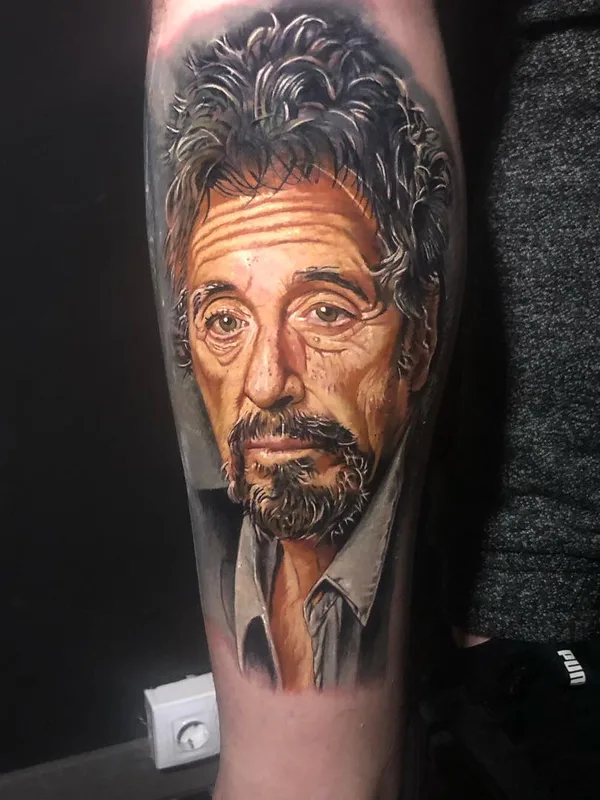 color realism 纹身 在 calf #47369 | 纹身师 David Barrera Garcia