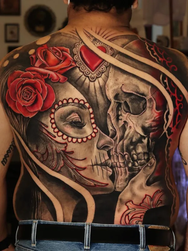color realism tattoo on full back #47426 | Tattoo Artist Moises Kampos