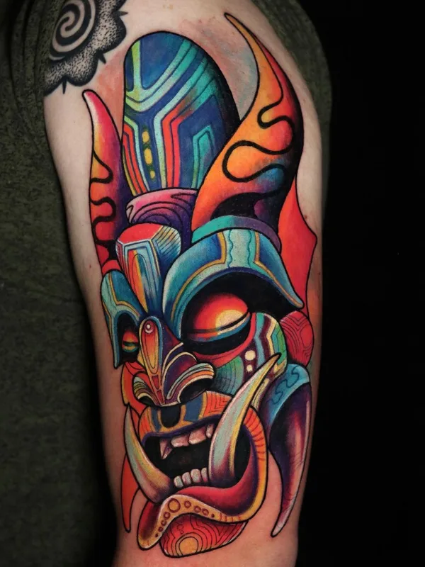 color illustrative tattoo on bicep #47424 | Tattoo Artist Moises Kampos