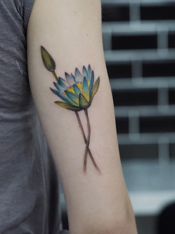 color botanic 纹身 在 forearm #47595 | 纹身师 Kemal Özceylan