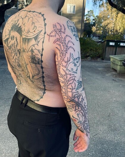 Тату эскиз # Тату мастер FROGMAGIK