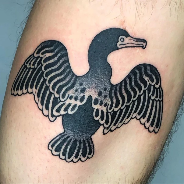 Traditional Bird tattoo on Forearm