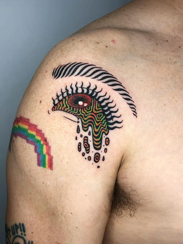 male color illustrative татуировка на shoulder #47859 | Тату мастер ZIZA