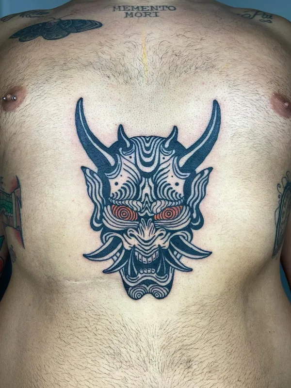 male color japanese татуировка на chest #47866 | Тату мастер ZIZA