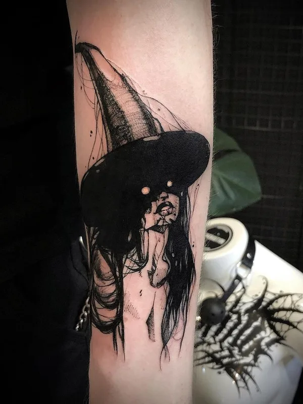 black sketch Tatuaggio su forearm #47885 | Tatuatore Вероника Златогорская