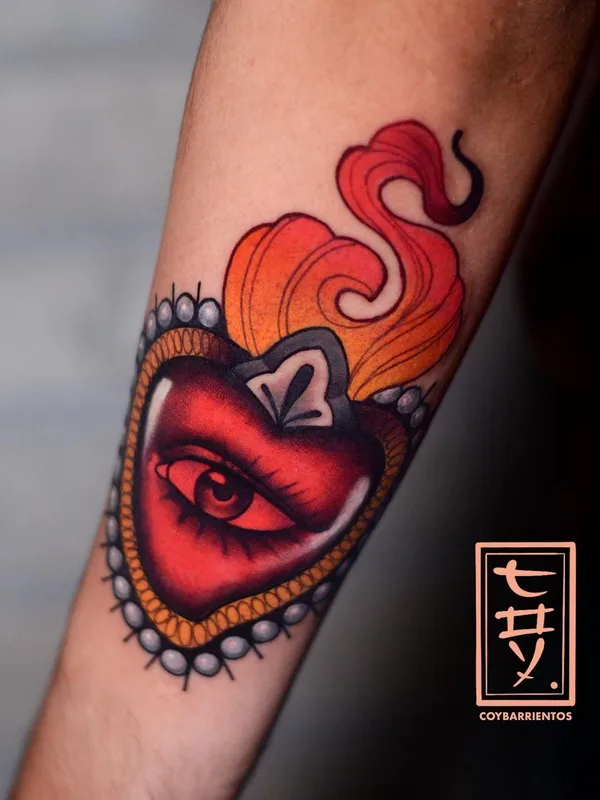 color neo traditional tattoo auf forearm #48012 | Tätowierer Coy Barrientos