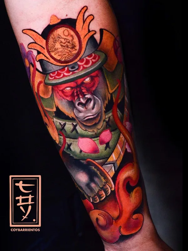 color japanese tattoo auf forearm #48013 | Tätowierer Coy Barrientos