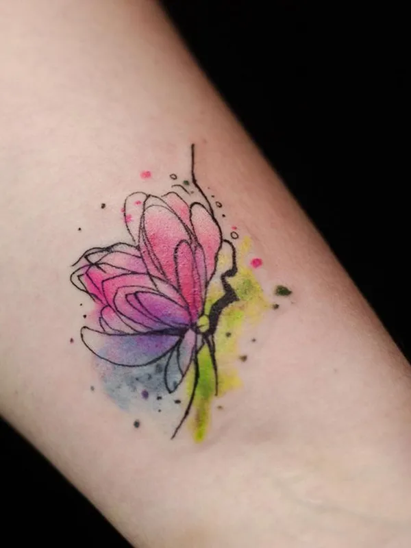 color watercolor татуировка на forearm #48051 | Тату мастер Татьяна Сысоева