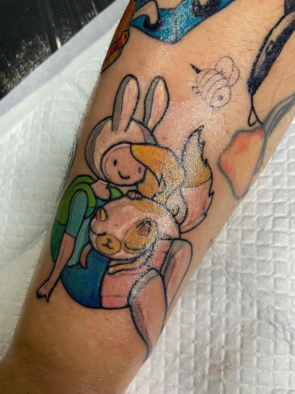 color cartoon татуировка на forearm #48414 | Тату мастер ВАЛЛИ
