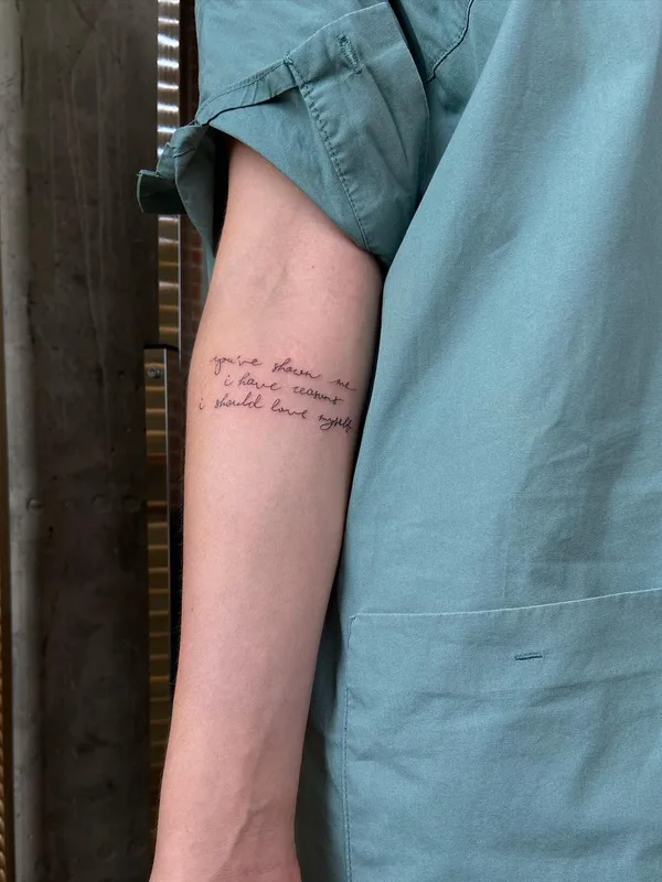 black fineline татуировка на forearm #48407 | Тату мастер ВАЛЛИ