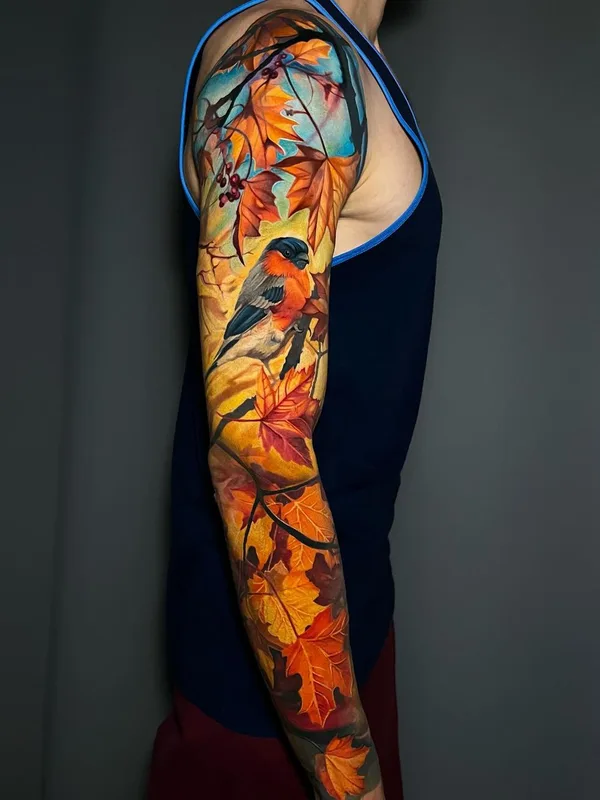 color realism 타투 부위 full sleeve #48519 | 타투이스트 Анатолий Толстоухов
