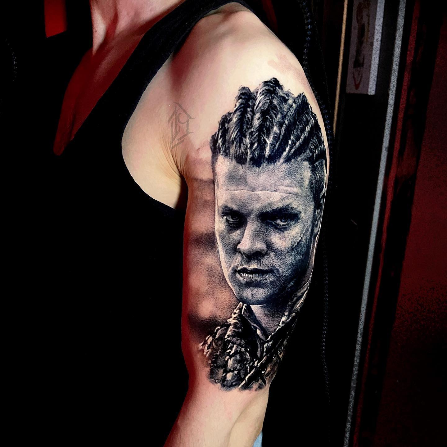 Ivar the Boneless Chest Tattoo Set- Vikings Tv Series – Tattooed Now !