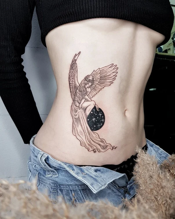 Файнлайн Angel, Stars tattoo на Живот