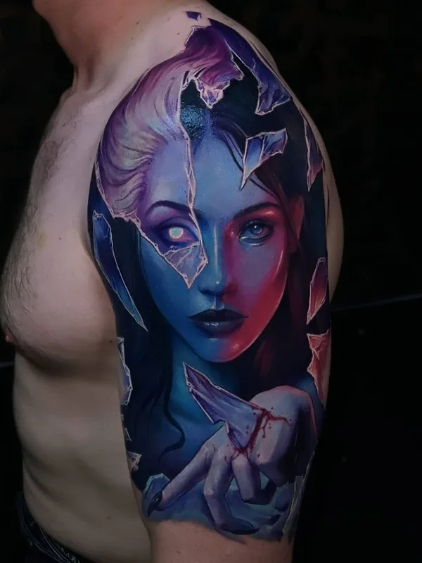 color realism 纹身 在 full sleeve #49045 | 纹身师 Александр Колбасов