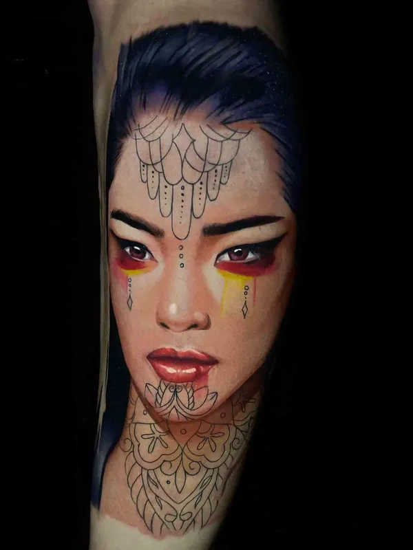 female color realism Tatuaggio su forearm #49118 | Tatuatore Владимир Цыцов