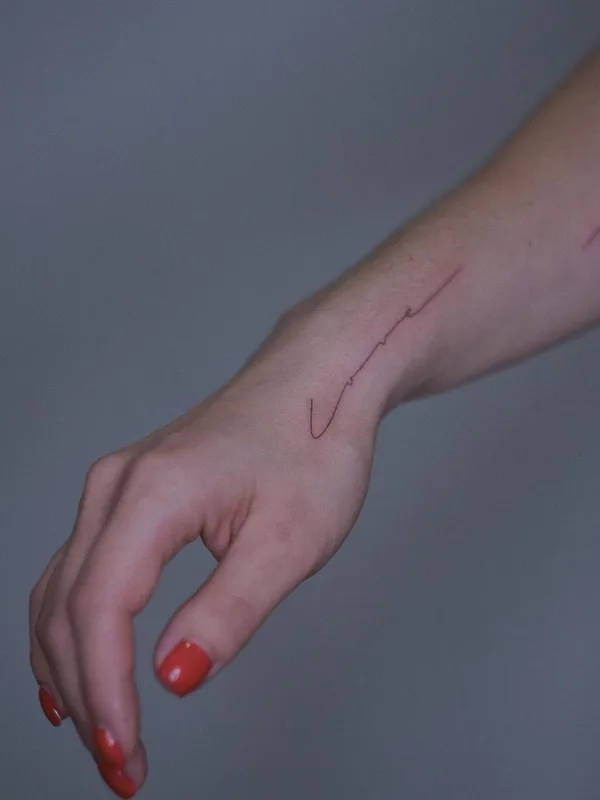 female black fineline tattoo on wrist #49127 | Tattoo Artist Диана Ловыгина