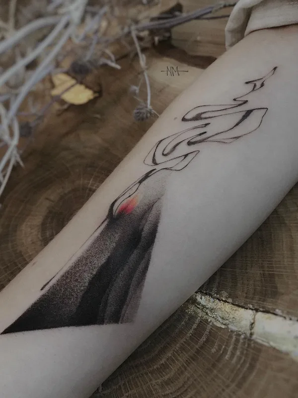black and grey abstract татуировка на forearm #49169 | Тату мастер Art.nema