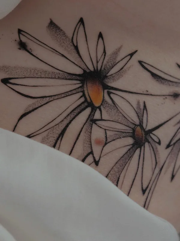 black and grey linework татуировка на side #49175 | Тату мастер Art.nema