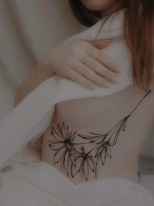 female color fineline татуировка на side #49174 | Тату мастер Art.nema