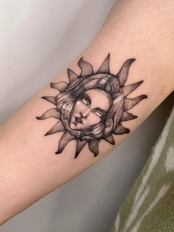 black and grey black and grey татуировка на forearm #49298 | Тату мастер Darina Bondarenko