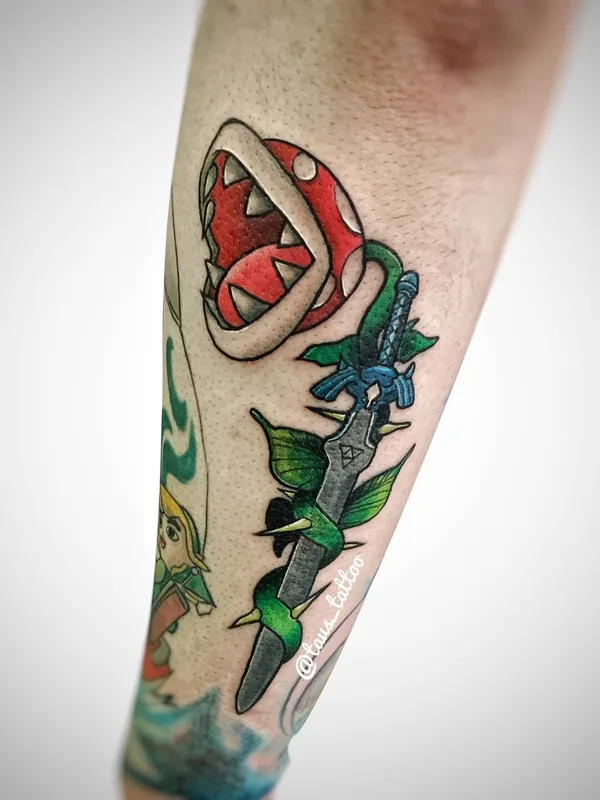 color cartoon 纹身 在 forearm #49340 | 纹身师 Александр Таус