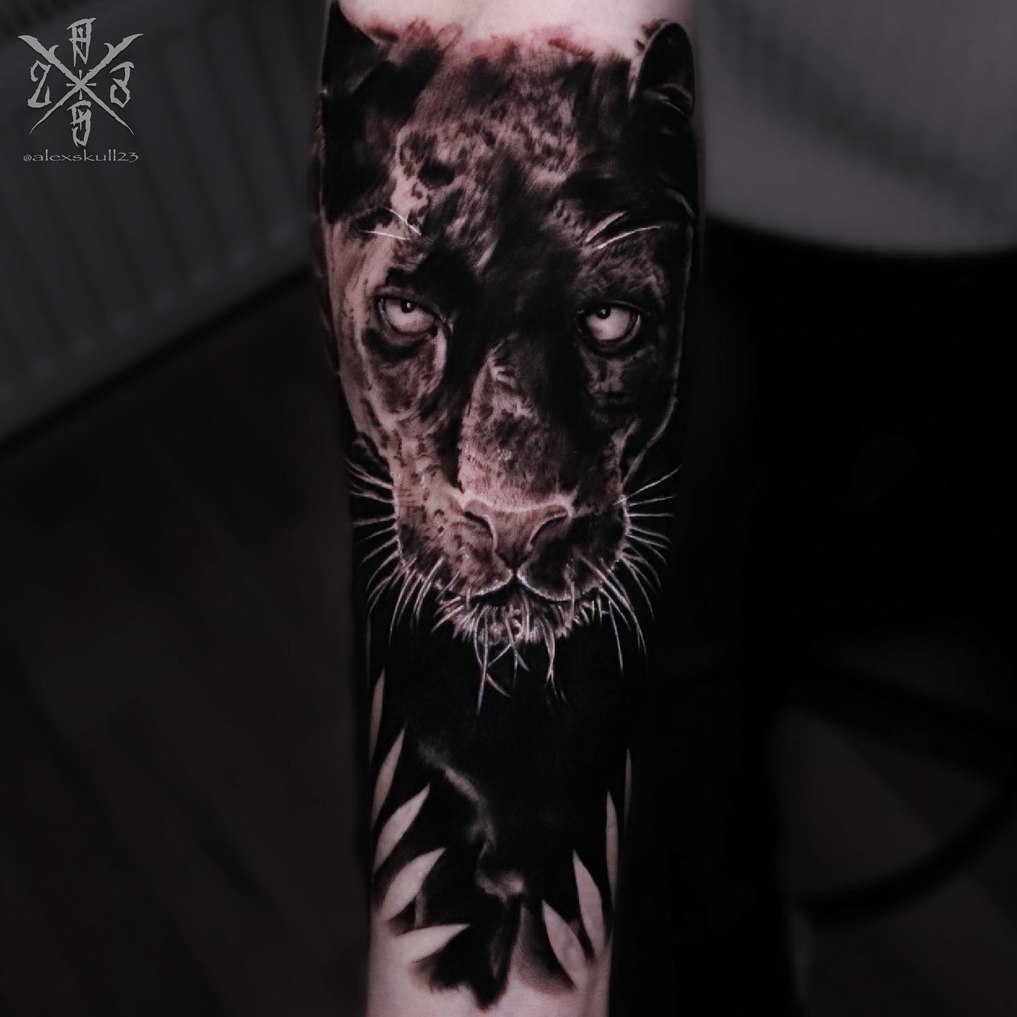 panther eyes tattoo