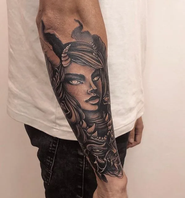 black and grey black and grey tatouage sur forearm #49413 | Artiste tatoueur Никита Сушков