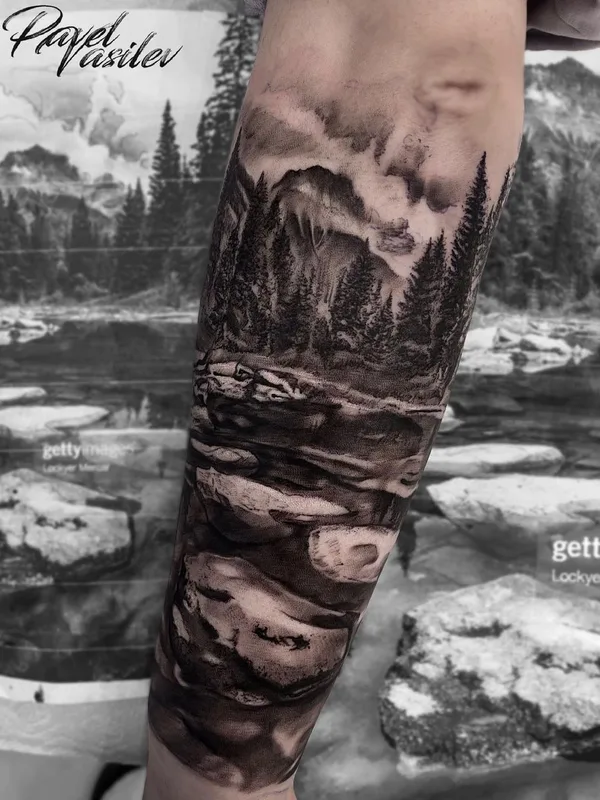 black and grey realism Tatuaggio su forearm #49504 | Tatuatore Павел Васильев