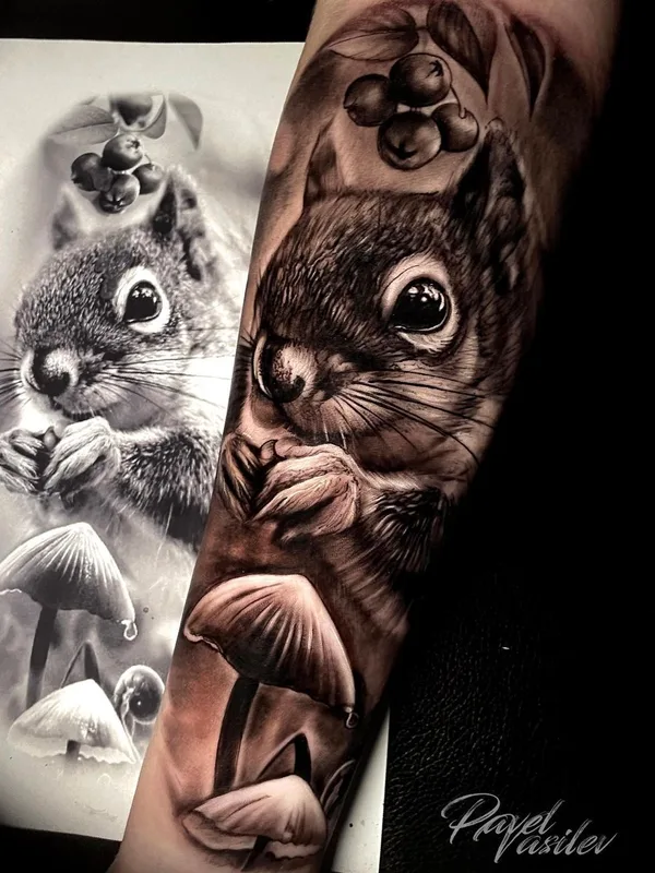 black and grey realism Tatuaggio su forearm #49511 | Tatuatore Павел Васильев
