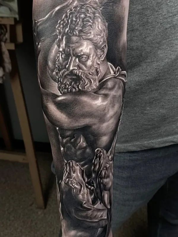 black and grey realism 타투 부위 forearm #49530 | 타투이스트 alex_dell_