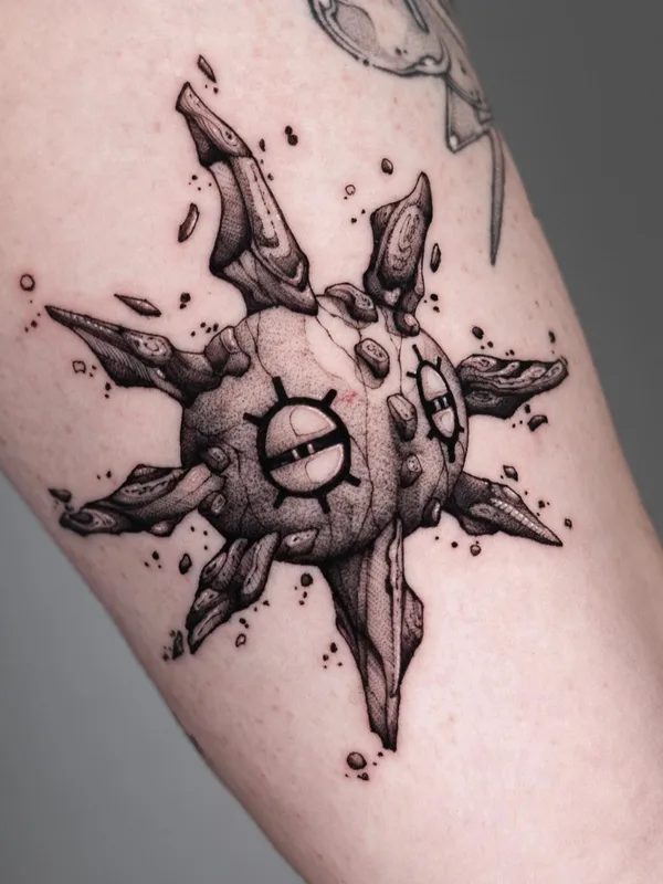 black and grey blackwork tatuaje en forearm #61022 | Tatuador doill_blk