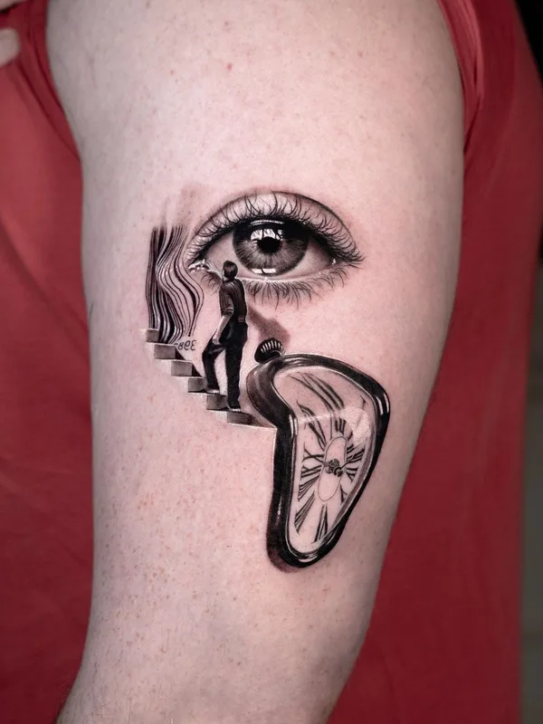 black and grey realism Tatuagem em bicep #61084 | Tatuador Dani Ginzburg