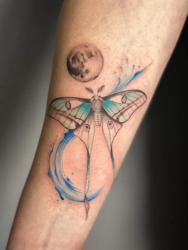 color illustrative 纹身 在 forearm #61151 | 纹身师 karentattooart