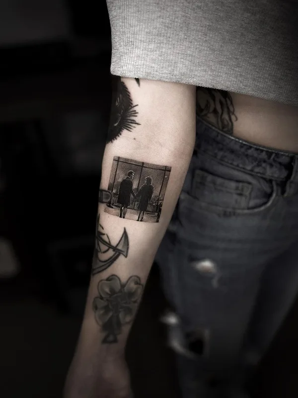 black and grey black and grey татуировка на forearm #61169 | Тату мастер Evgenia Kataewa
