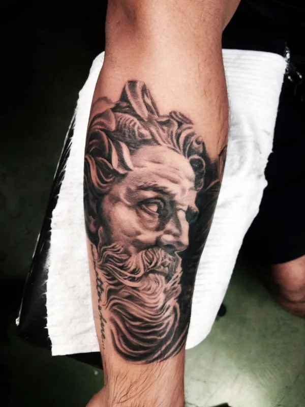 male blackandgrey portrait татуировка на forearm #61194 | Тату мастер Demunik Tattoo Artist Philippines