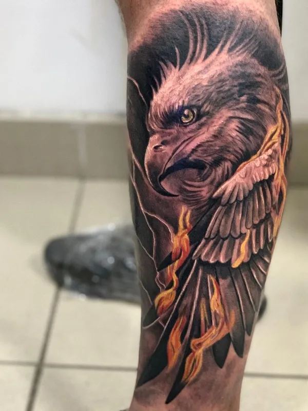 color realism татуировка на calf #61373 | Тату мастер Filip Rajkovic