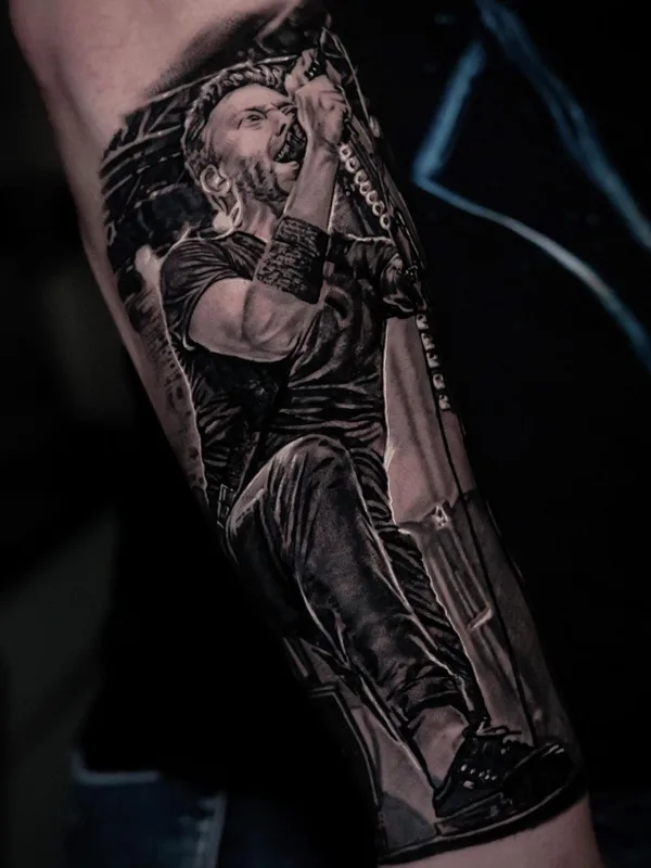 male black and grey realism татуировка на forearm #61388 | Тату мастер Ivan Marić
