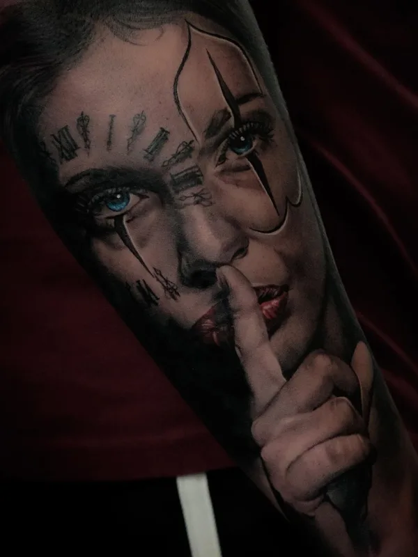 female black and grey realism татуировка на forearm #61384 | Тату мастер Ivan Marić