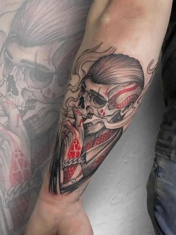 color black and grey tatouage sur forearm #61465 | Artiste tatoueur kirill.k._tattoo