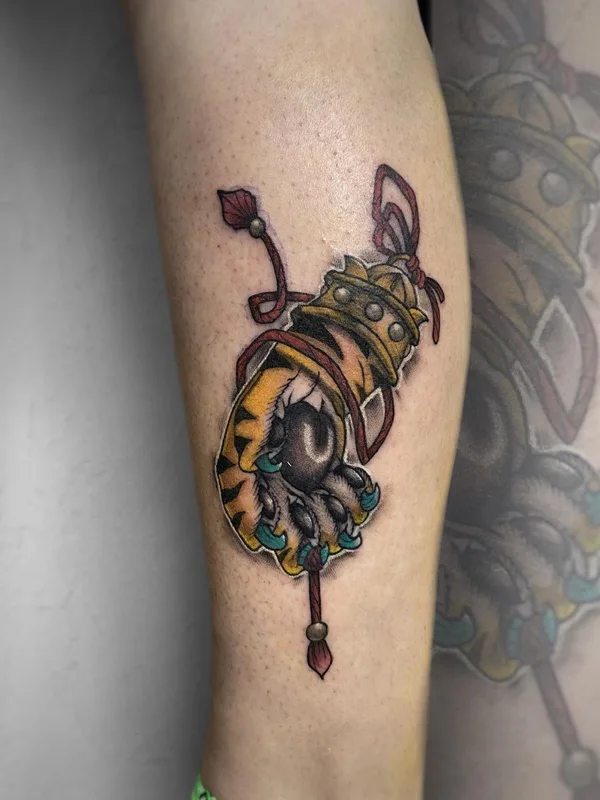 color neo traditional tatouage sur calf #61461 | Artiste tatoueur kirill.k._tattoo