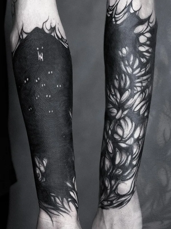 black blackwork 타투 부위 forearm #61494 | 타투이스트 .dmpr