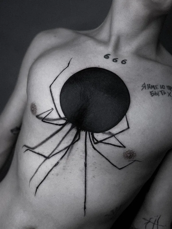 male black blackwork 타투 부위 chest #61492 | 타투이스트 .dmpr