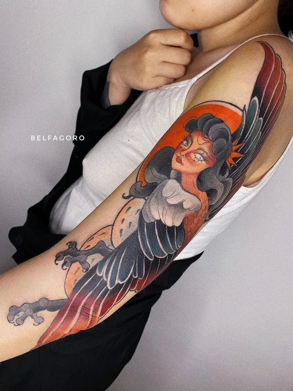female color neo traditional 纹身 在 forearm #62709 | 纹身师 belfagoro