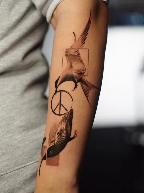 black and grey realism 纹身 在 forearm #62736 | 纹身师 Максим Син