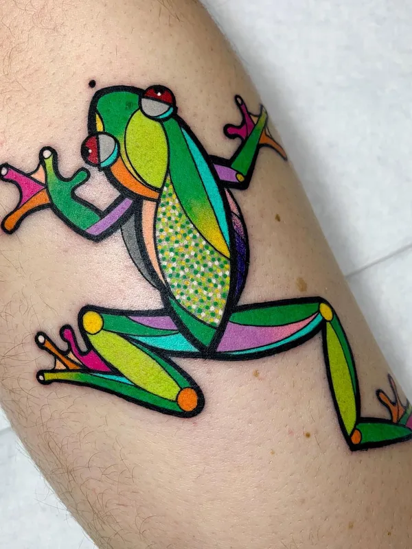 color pop art 纹身 在 forearm #62981 | 纹身师 hurjaesae